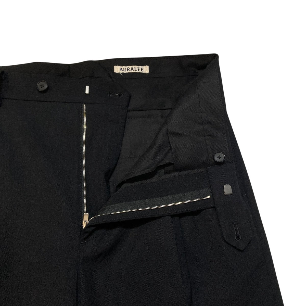 LIGHT WOOL MAX GABARDINE TWOーTUCK SLACKSスラックスA26AP03MG