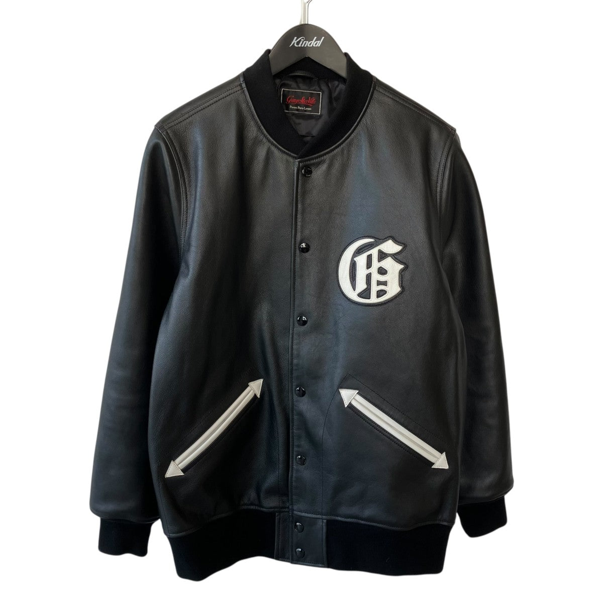 GANGSTERVILLE LOCOS - LEATHER JACKETスタジャン 古着・中古-1枚目のアイテム画像