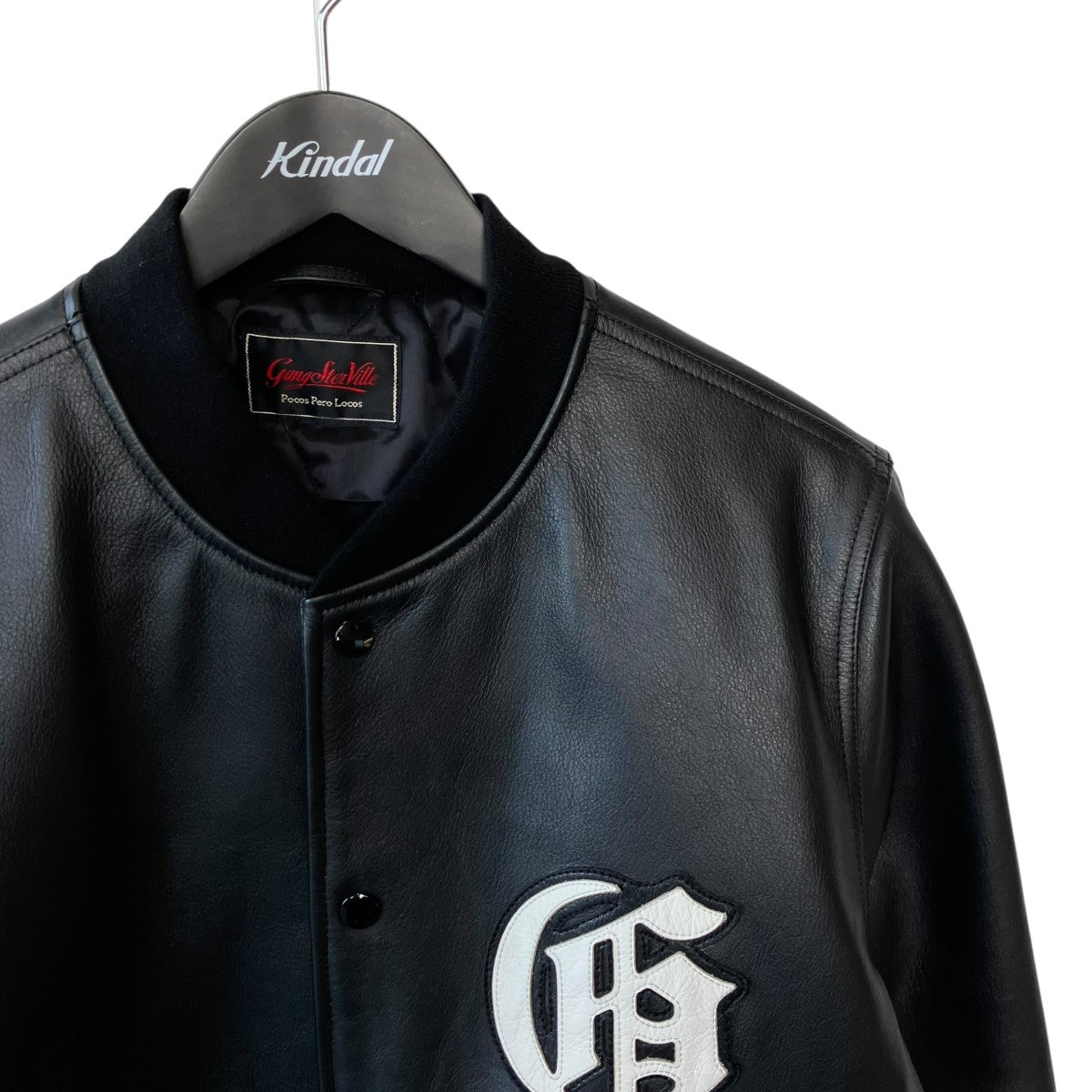 GANGSTERVILLE LOCOS - LEATHER JACKETスタジャン 古着・中古-3枚目のアイテム画像