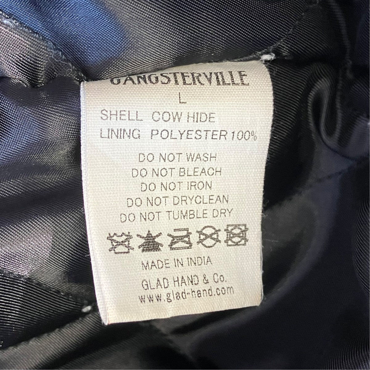 GANGSTERVILLE LOCOS - LEATHER JACKETスタジャン 古着・中古-5枚目のアイテム画像