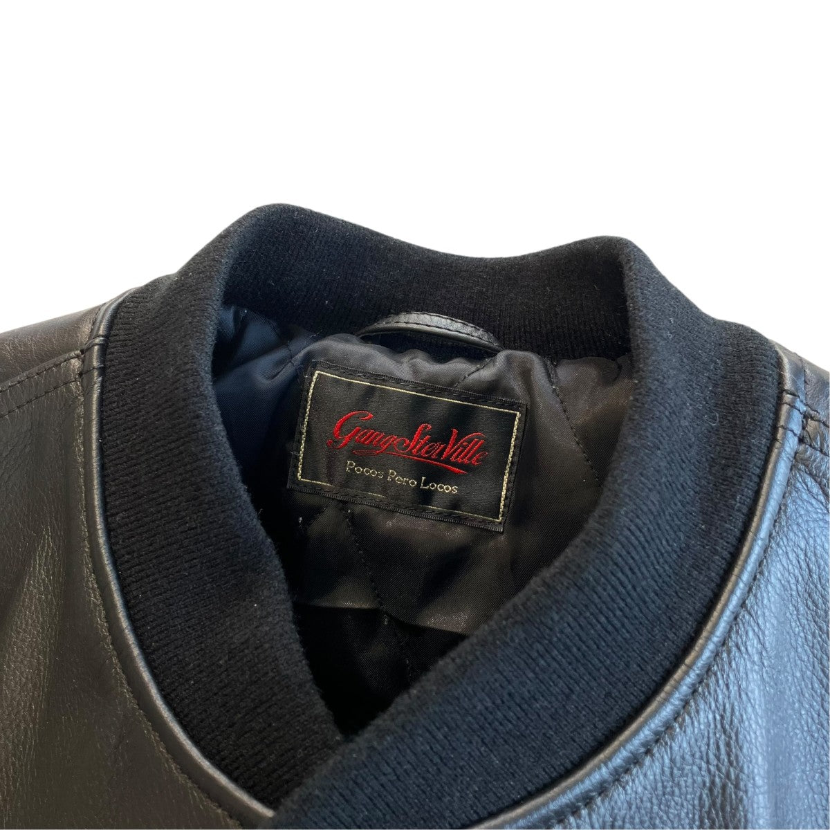 GANGSTERVILLE LOCOS - LEATHER JACKETスタジャン 古着・中古-6枚目のアイテム画像