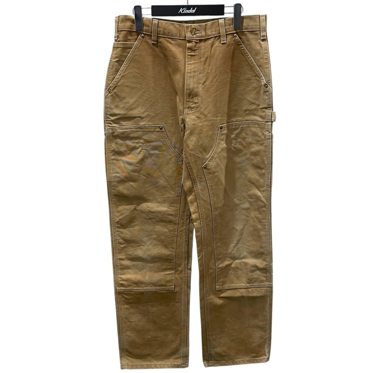 CarHartt ダブルニーペインターパンツ Firm Duck Double-Front Dungaree ファームダックダブルフロントダンガリー B01 古着・中古-1枚目のアイテム画像