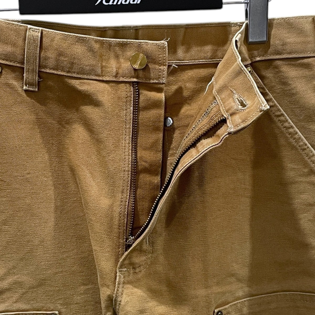 CarHartt ダブルニーペインターパンツ Firm Duck Double-Front Dungaree ファームダックダブルフロントダンガリー B01 古着・中古-3枚目のアイテム画像