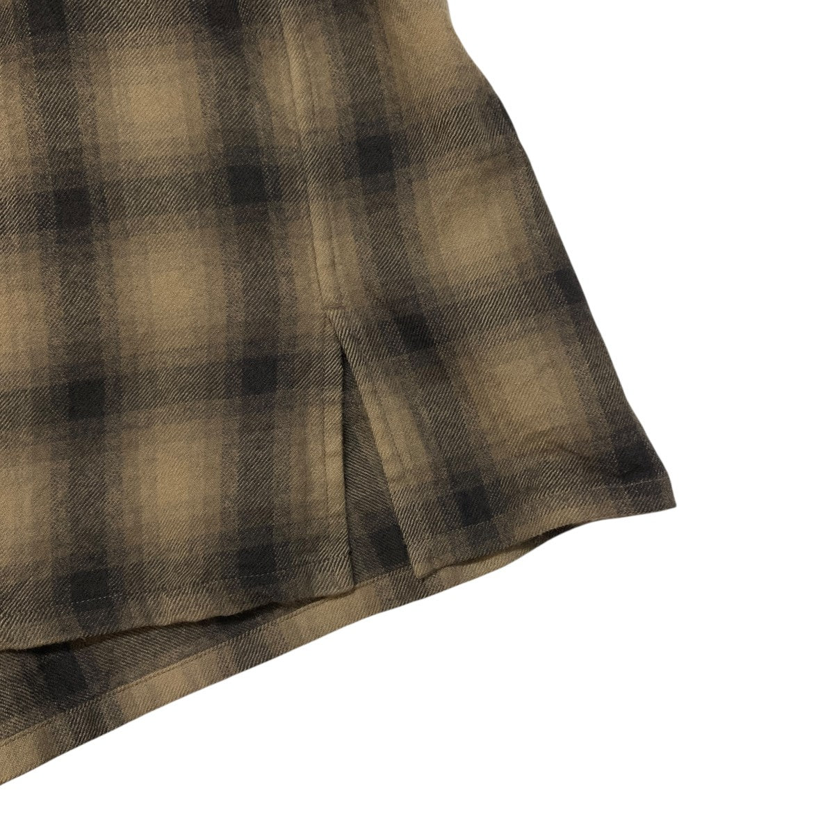Wool Ombre Open Collared ShirtチェックチェックシャツKS25FSH04