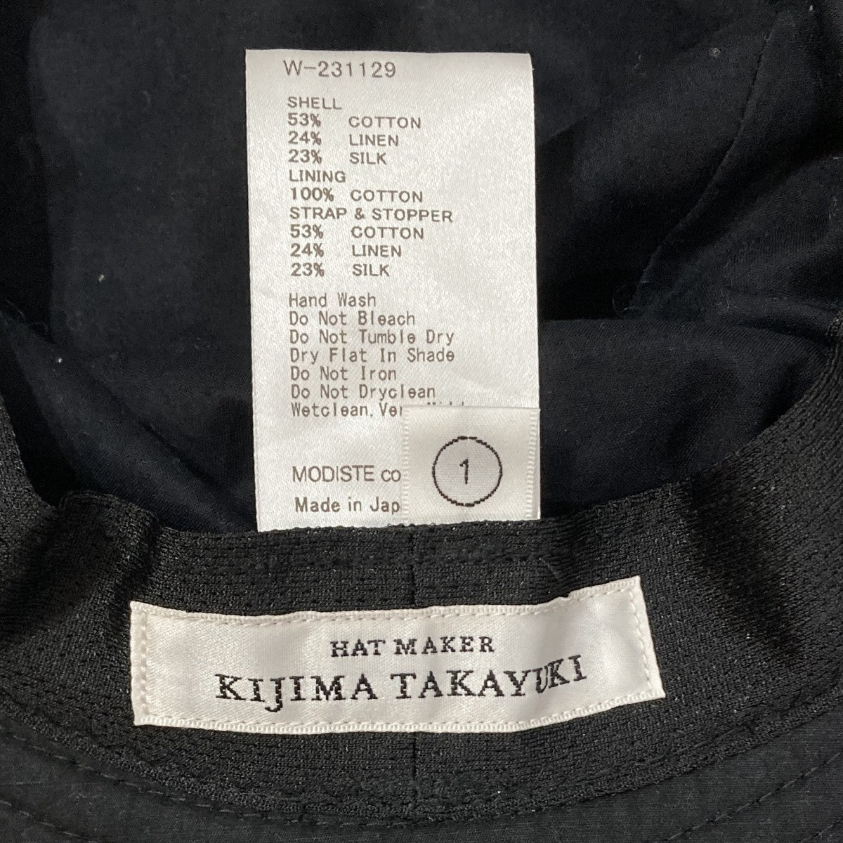 SUPIMA LINEN SILK SAFARI HATハットW-231129