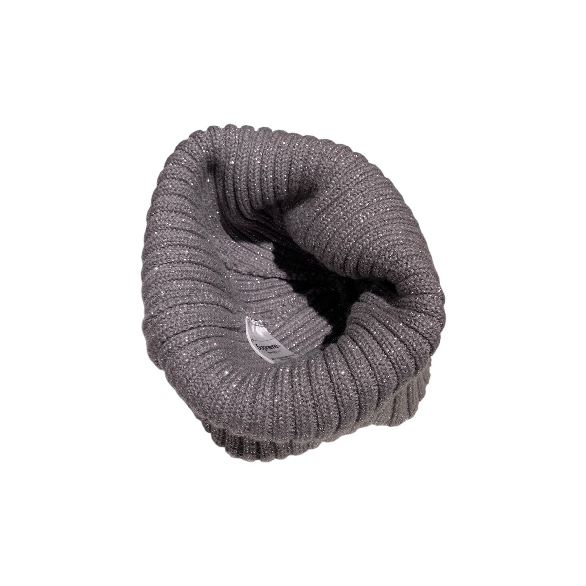 Overdyed Beanie Metallic Silverニット帽