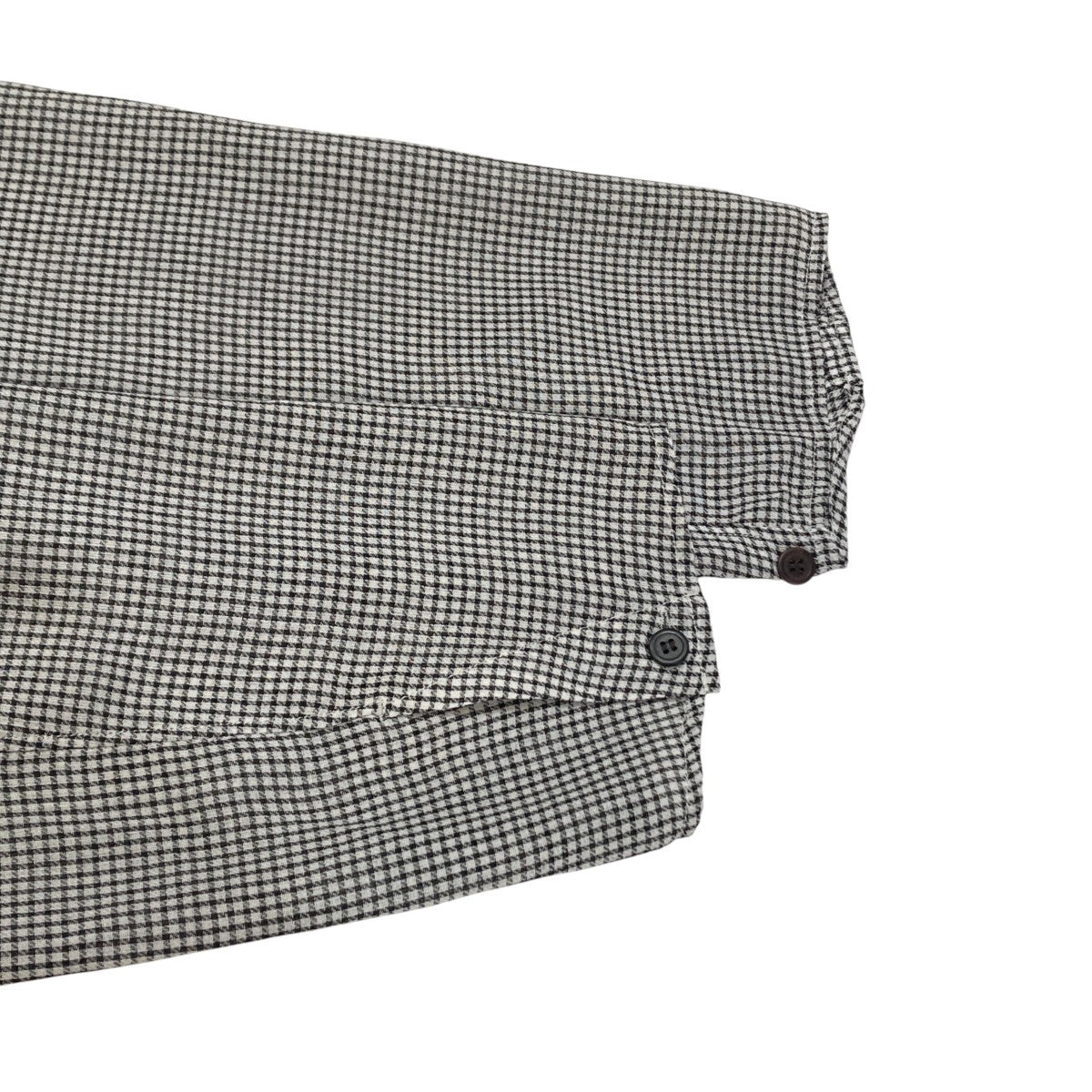 PULL OVER LAPEL SHIRTS  Bishu Japan Polyester Wool Viyella FAB千鳥格子プルオーバーシャツ26A-091214