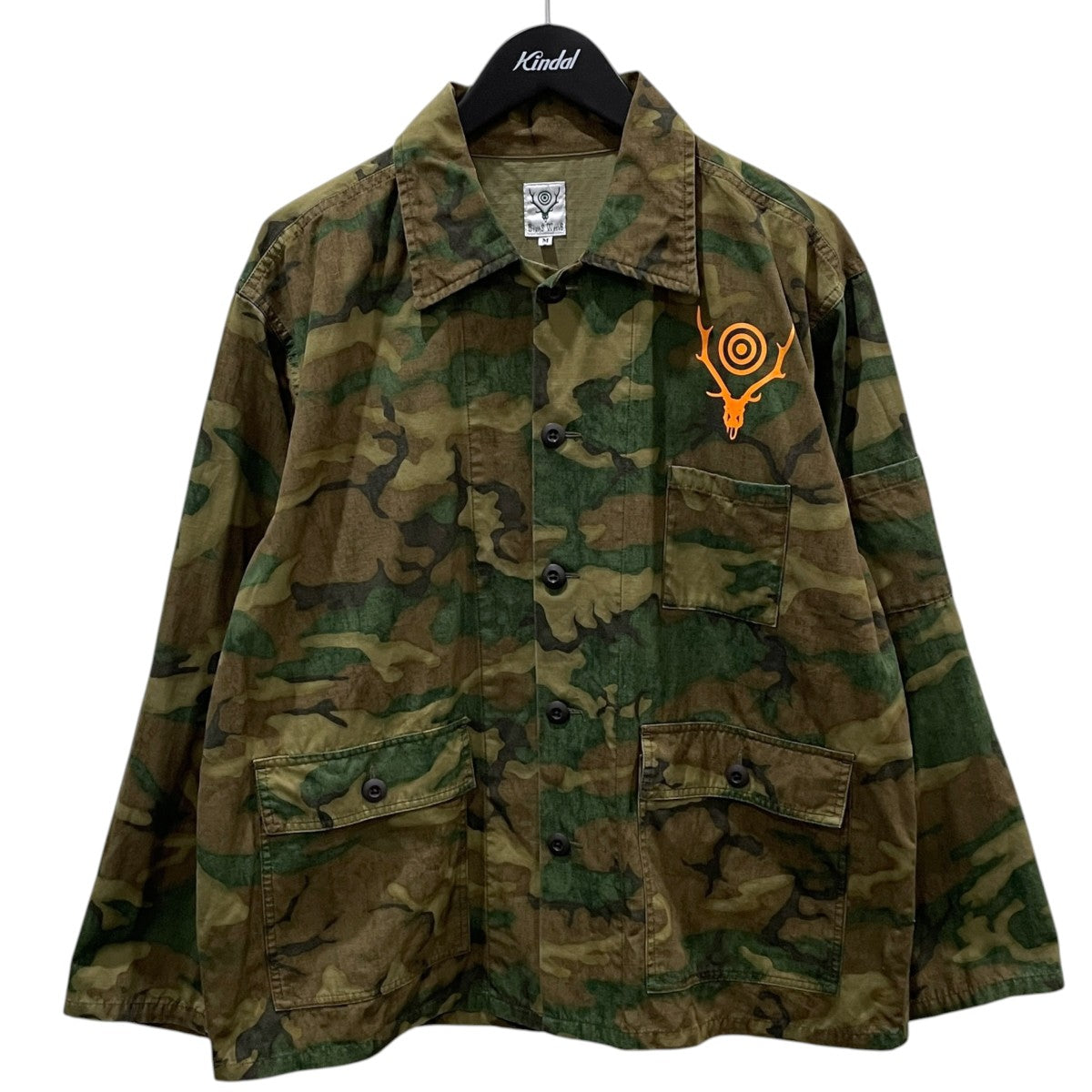 26SS カモフラ柄ライトジャケット Ranger Shirt - Cotton Ripstop ／ Camo レンジャーシャツ - コットンリップストップ ／ カモ SX666