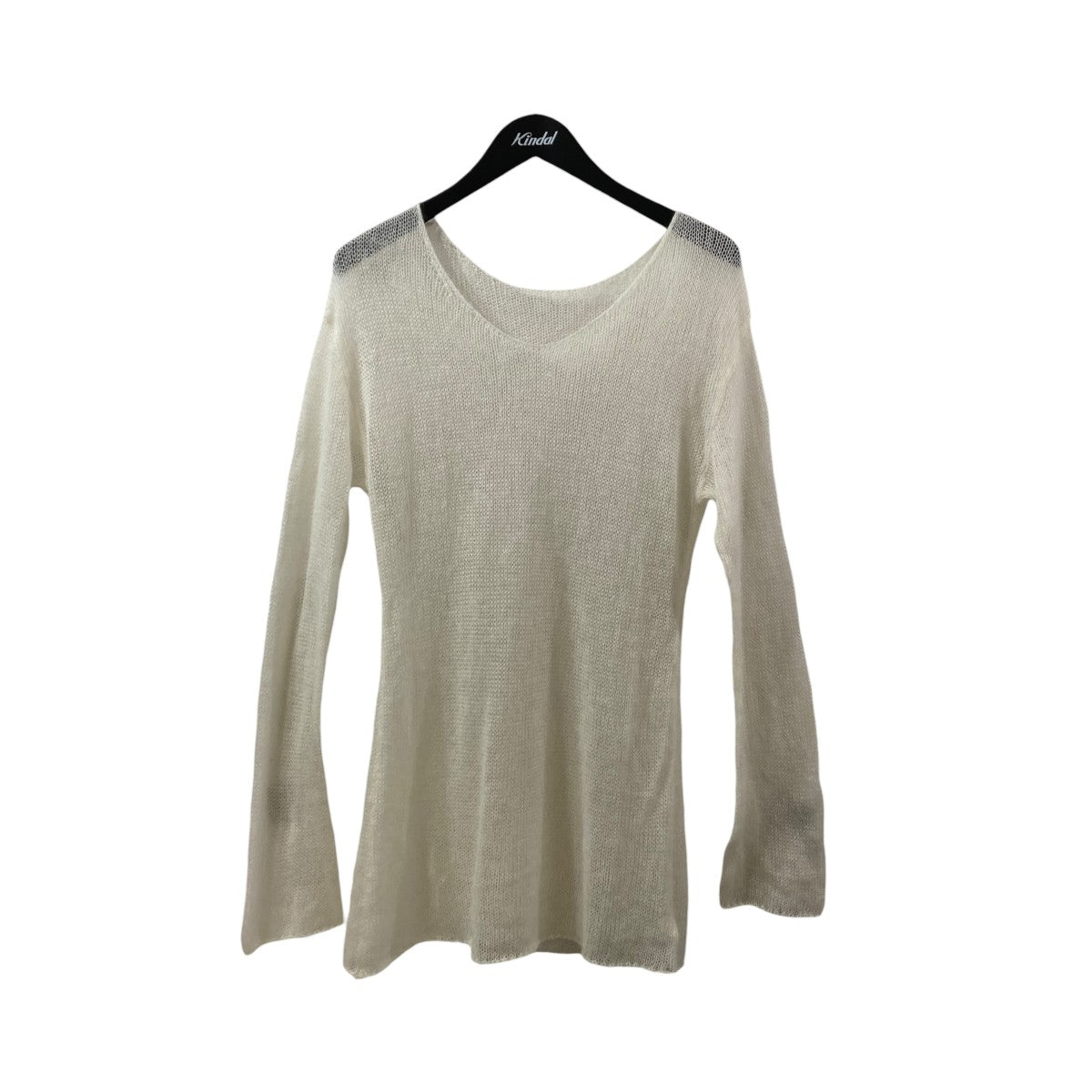 yo BIOTOP Sheer mohair V topニットEEM-43020-B 古着・中古-1枚目のアイテム画像
