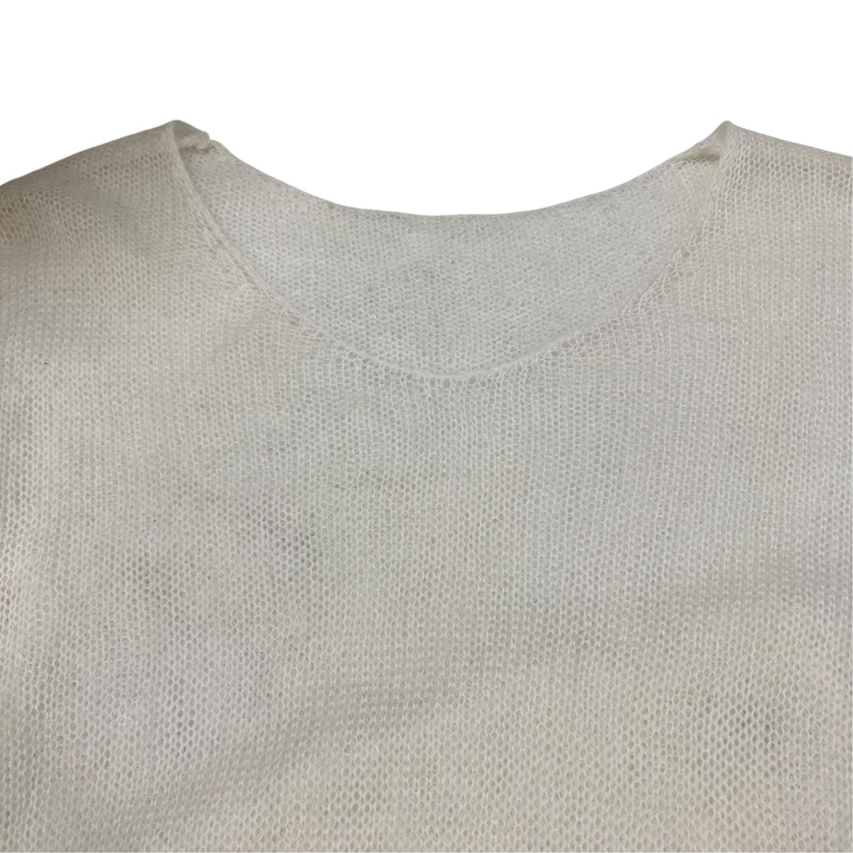 yo BIOTOP Sheer mohair V topニットEEM-43020-B 古着・中古-3枚目のアイテム画像