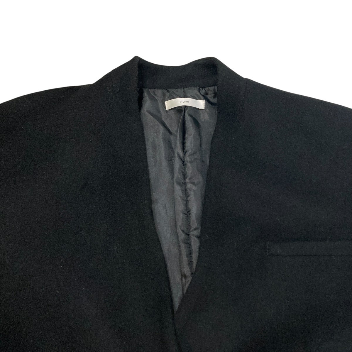 collarless jacket coatコートジャケットDIG23AW-JK-002