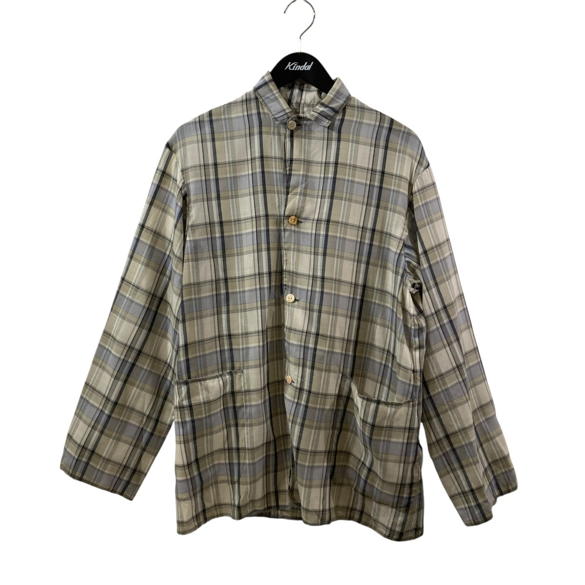 26SS折って折ってJACKET HWOOL CECKチェックシャツジャケットMT6103-0012C