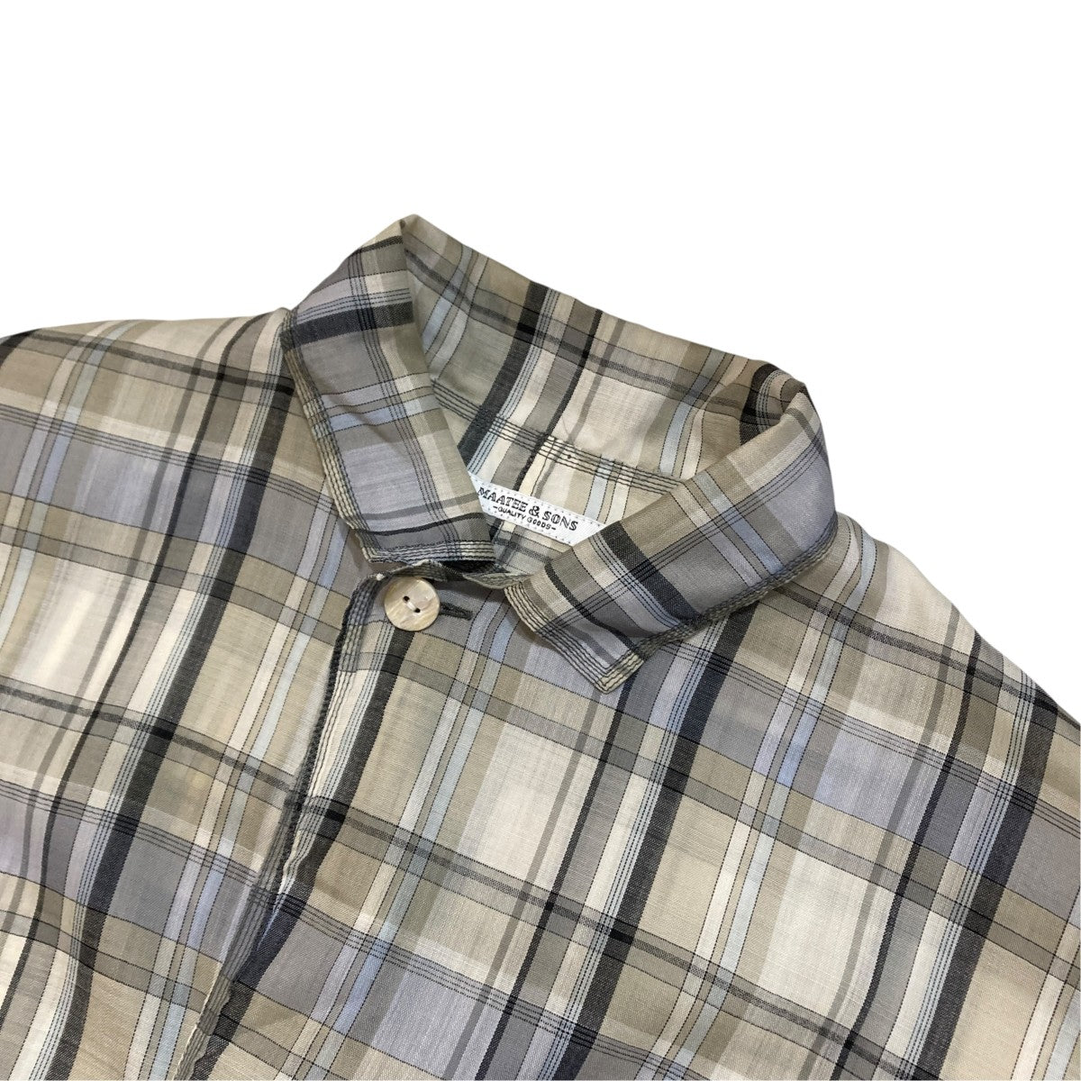 26SS折って折ってJACKET HWOOL CECKチェックシャツジャケットMT6103-0012C