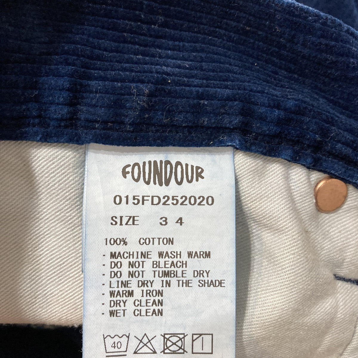 CORDUROY PANTSコーデュロイパンツ015FD252020