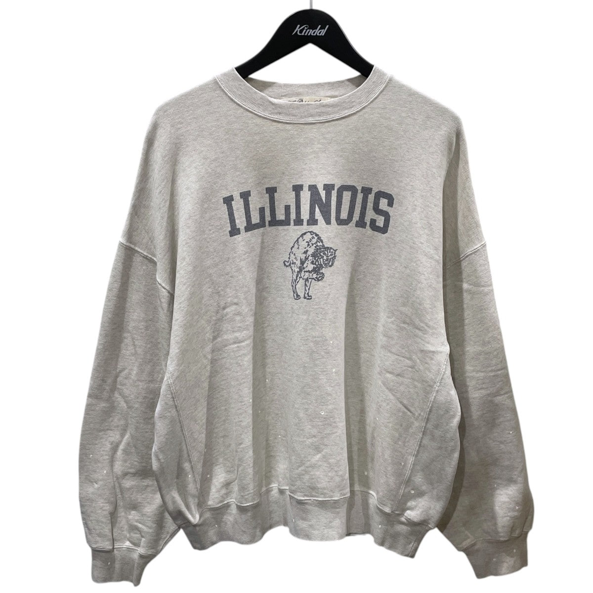ペンキ加工スウェットトレーナー SP Finish Crew Neck Sweatshirt ILLINOIS スペシャルフィニッシュ クルーネック スウェットシャツ イリノイ