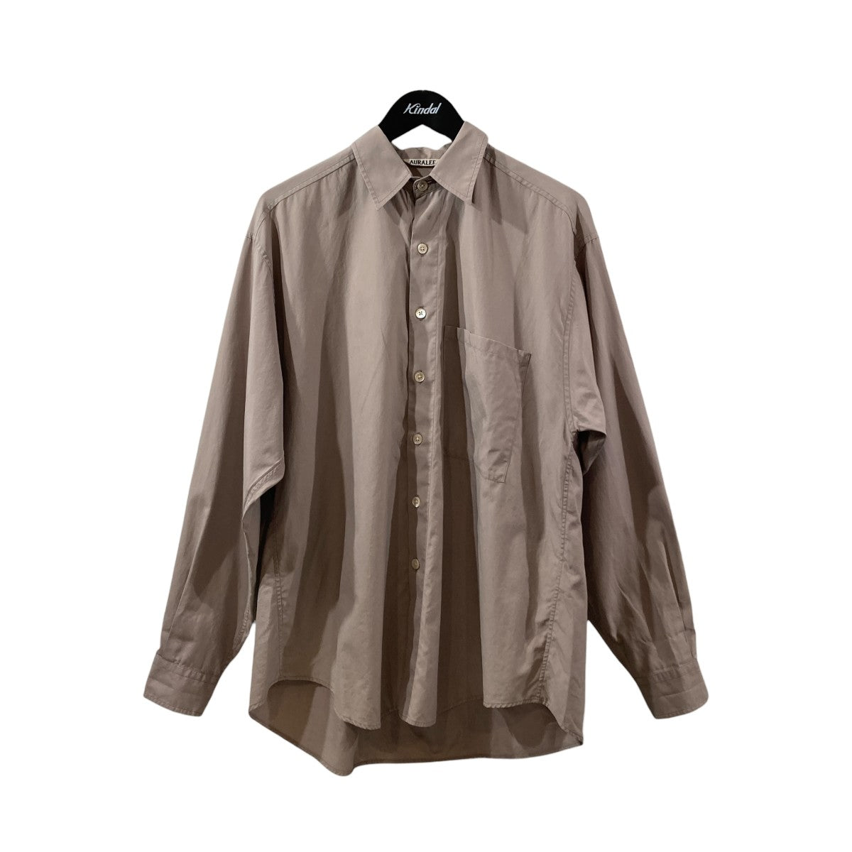 WASHED FINX TWILL BIG SHIRTS長袖シャツA20AS02TN
