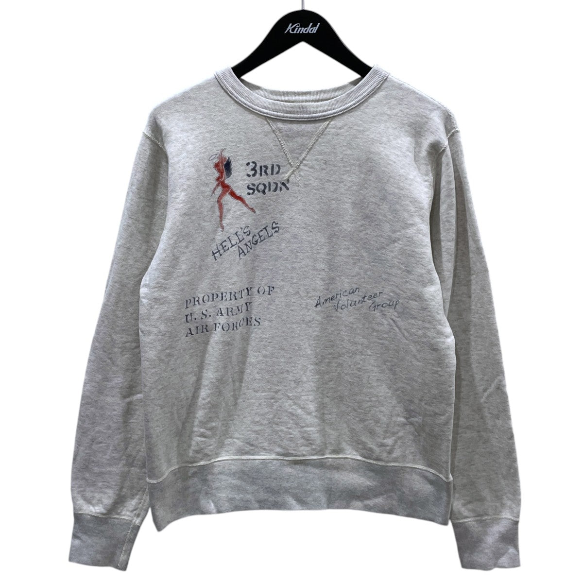 スウェットトレーナー SET-IN CREW NECK SWEAT SHIRT 3rd SQDN． HELL’S ANGELS