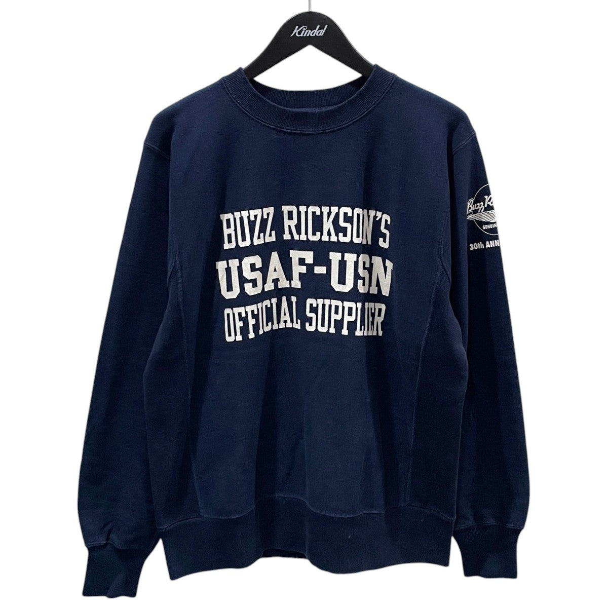 Buzz Rickson’s 23AW 裏起毛スウェットトレーナー 30th ANNIVERSARY MODEL HORIZONTAL KNITTING HEAVY WEIGHT SWEAT SHIRTS 古着・中古-1枚目のアイテム画像