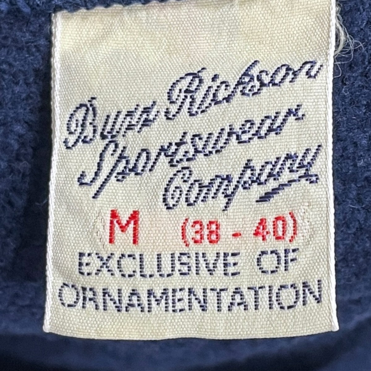 Buzz Rickson’s 23AW 裏起毛スウェットトレーナー 30th ANNIVERSARY MODEL HORIZONTAL KNITTING HEAVY WEIGHT SWEAT SHIRTS 古着・中古-6枚目のアイテム画像