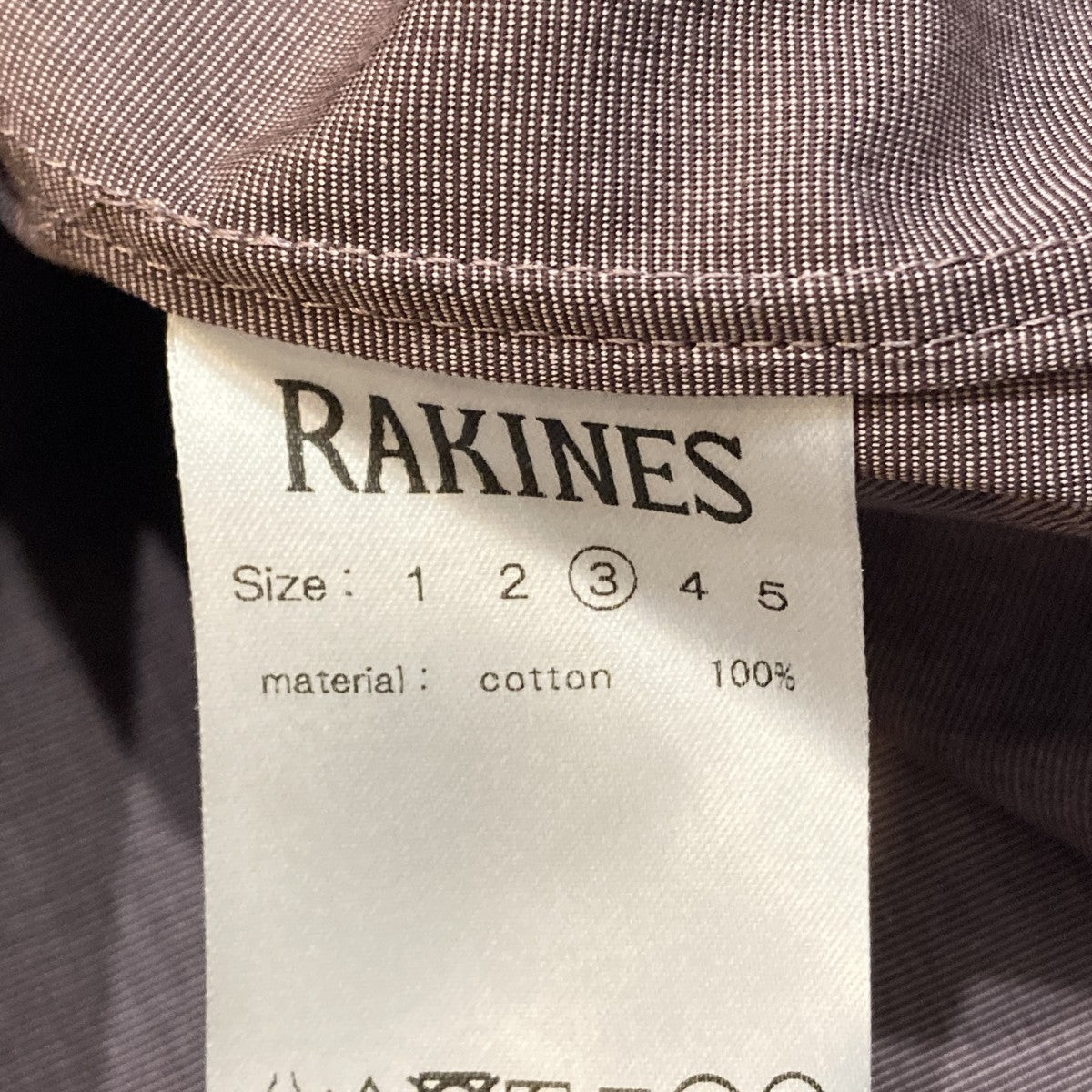 RAKINES 長袖シャツ10S23FW197S 古着・中古-5枚目のアイテム画像