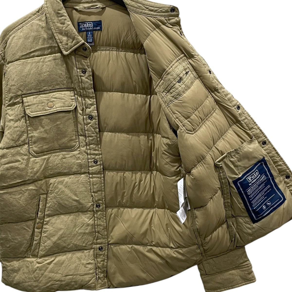 キルテッド デラヴェリネン ダウンジャケット Quilted Delave Linen Down Jacket