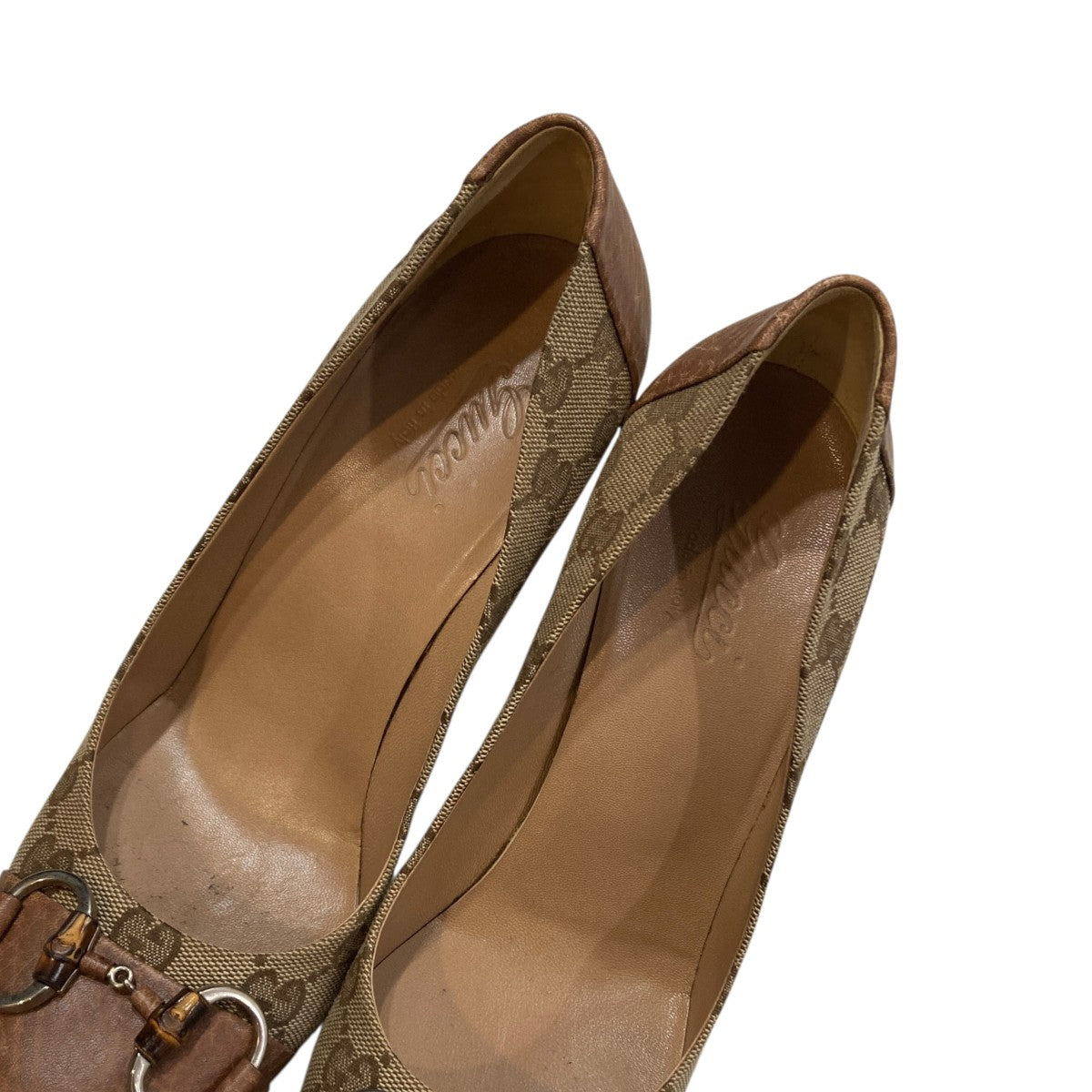 GUCCI GGキャンバスヒールパンプス237064 古着・中古-7枚目のアイテム画像