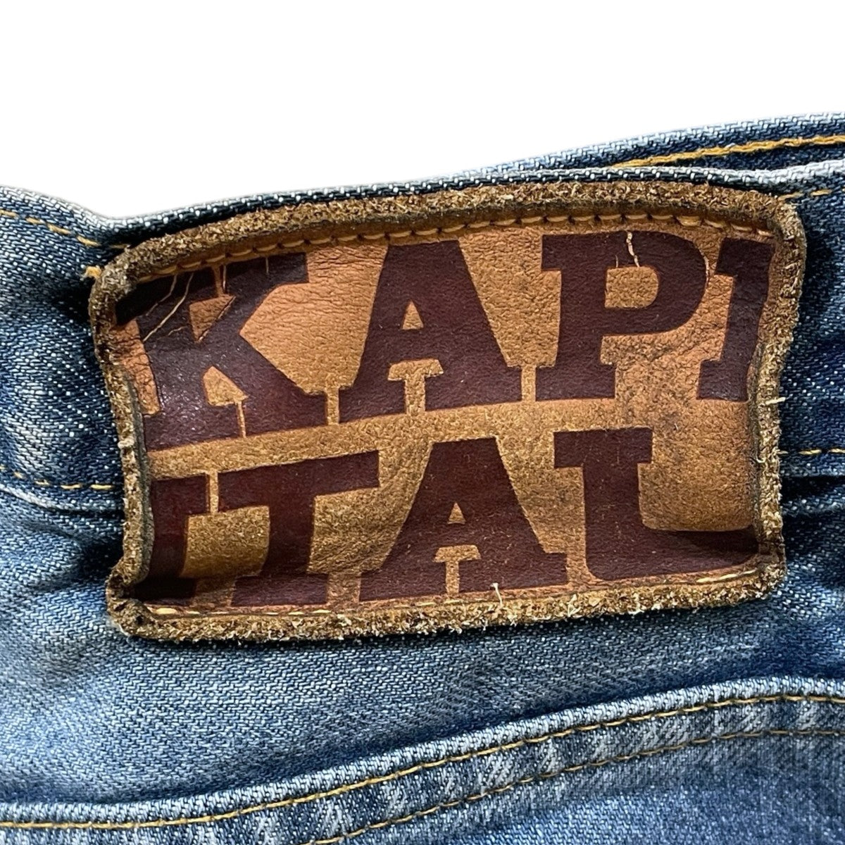 KAPITAL フレアデニムパンツ 14oz DENIM 5P OKABILLBO 14オンス デニム5ポケット オカビルボ SLP032 古着・中古-8枚目のアイテム画像