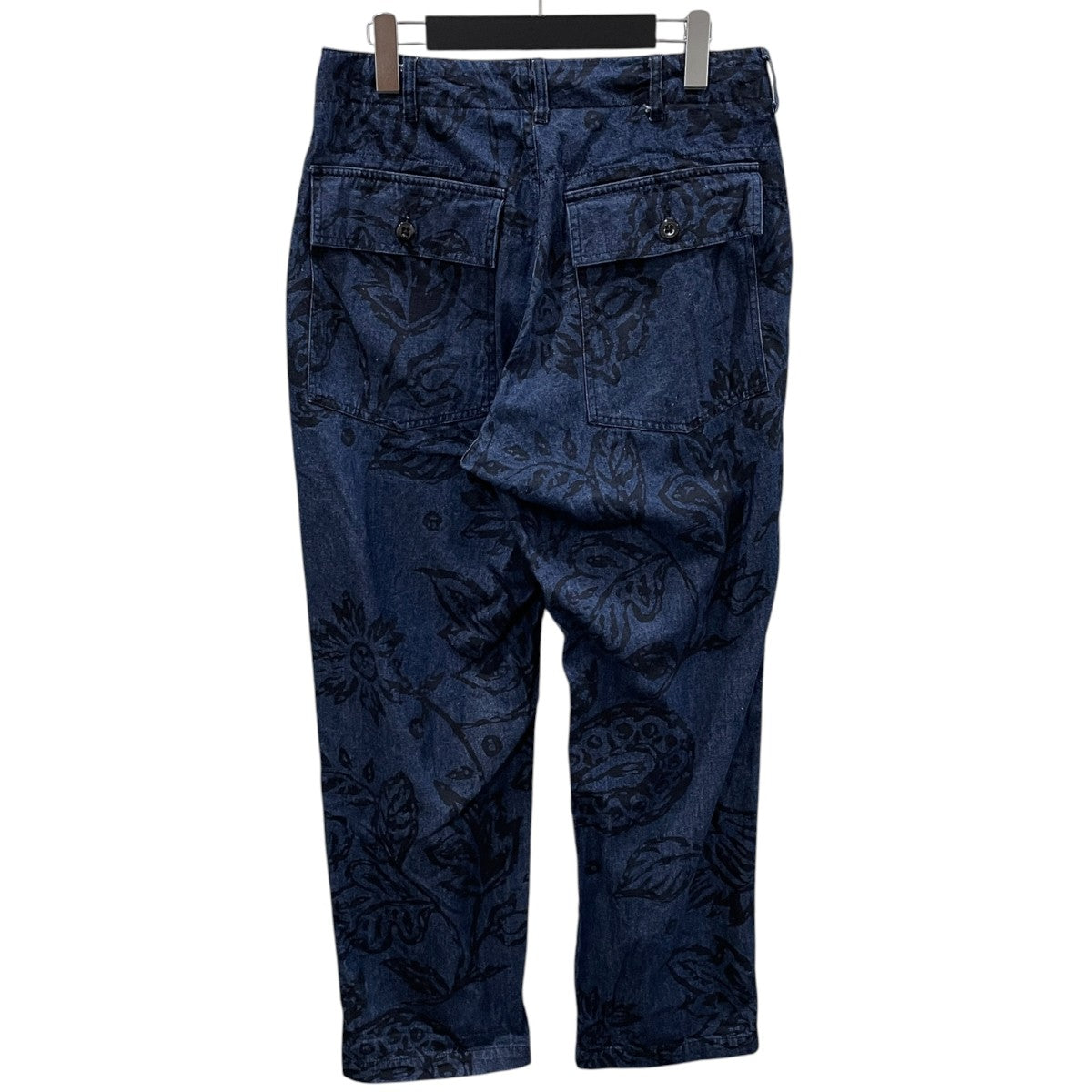 総柄デニムパンツ Fatigue Pant 6．5oz Flat Twill (Floral Paisley Print) ファティーグパンツ フラットツイル（フローラルペイズリープリント）