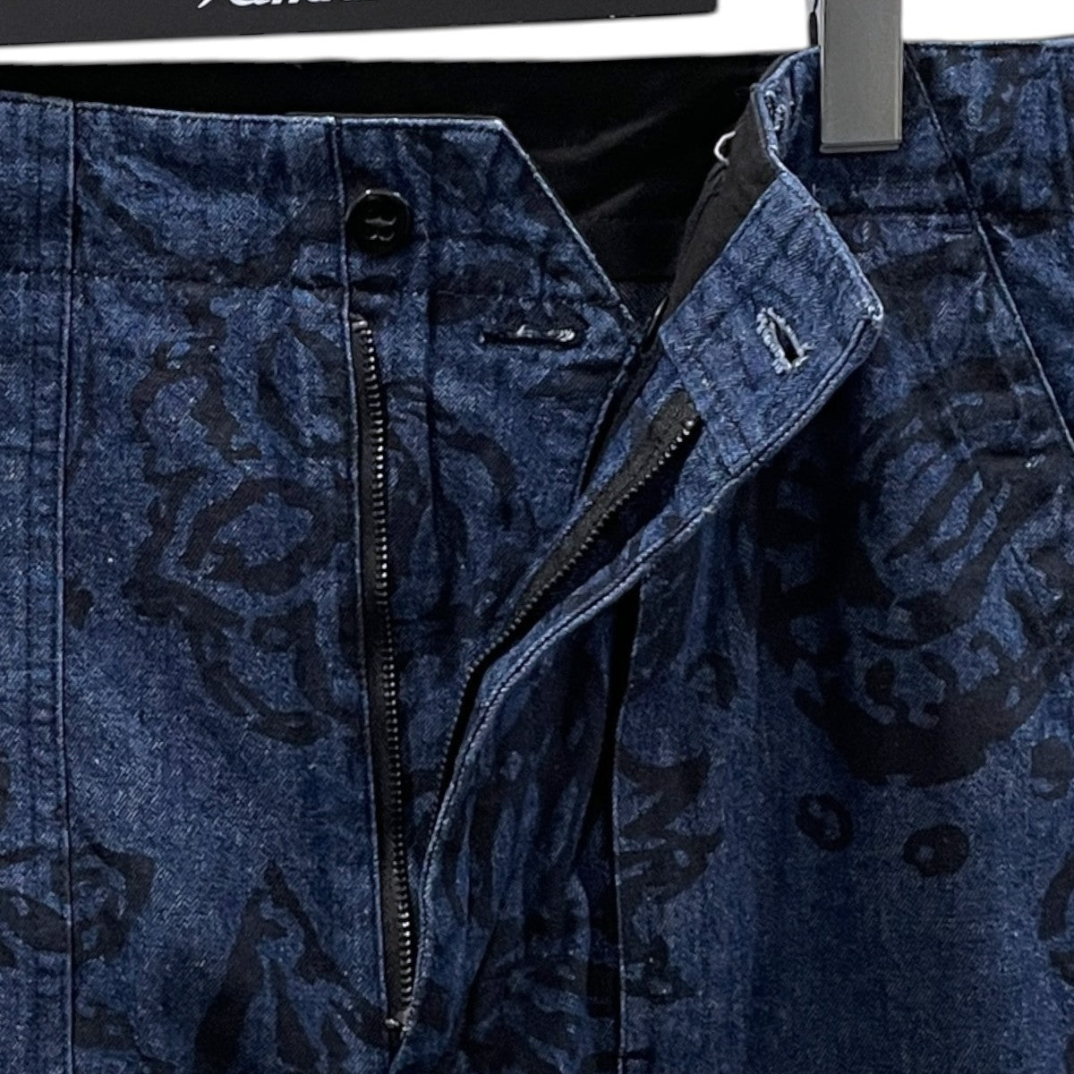 総柄デニムパンツ Fatigue Pant 6．5oz Flat Twill (Floral Paisley Print) ファティーグパンツ フラットツイル（フローラルペイズリープリント）