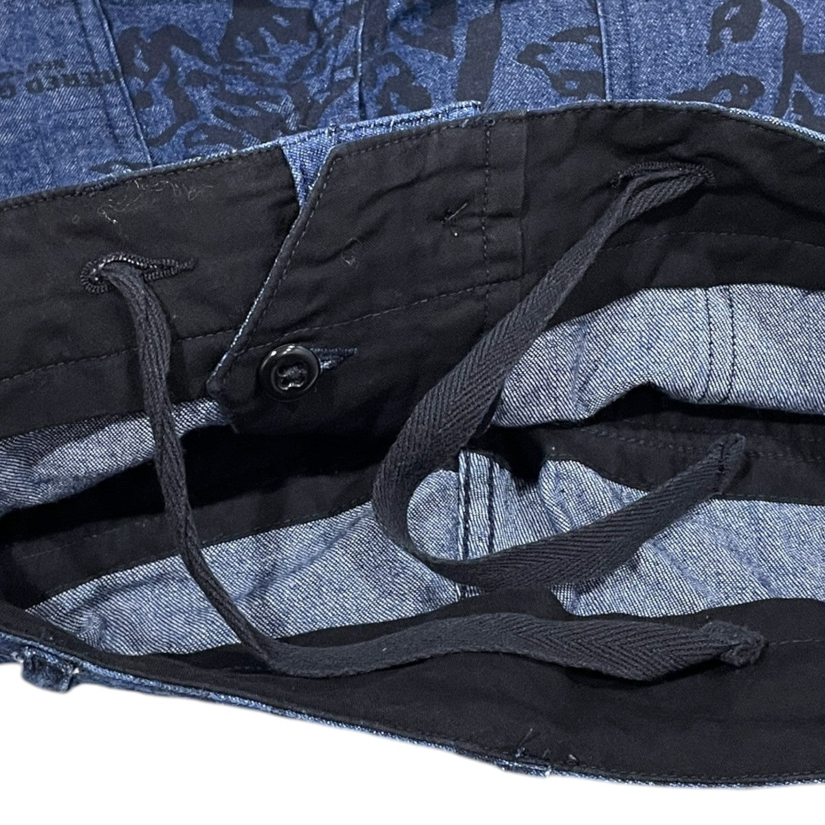 総柄デニムパンツ Fatigue Pant 6．5oz Flat Twill (Floral Paisley Print) ファティーグパンツ フラットツイル（フローラルペイズリープリント）