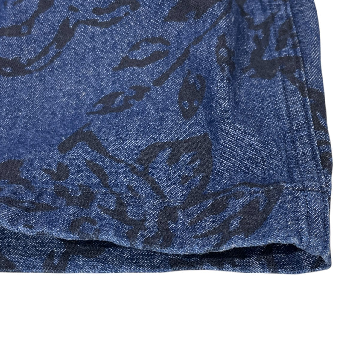 総柄デニムパンツ Fatigue Pant 6．5oz Flat Twill (Floral Paisley Print) ファティーグパンツ フラットツイル（フローラルペイズリープリント）