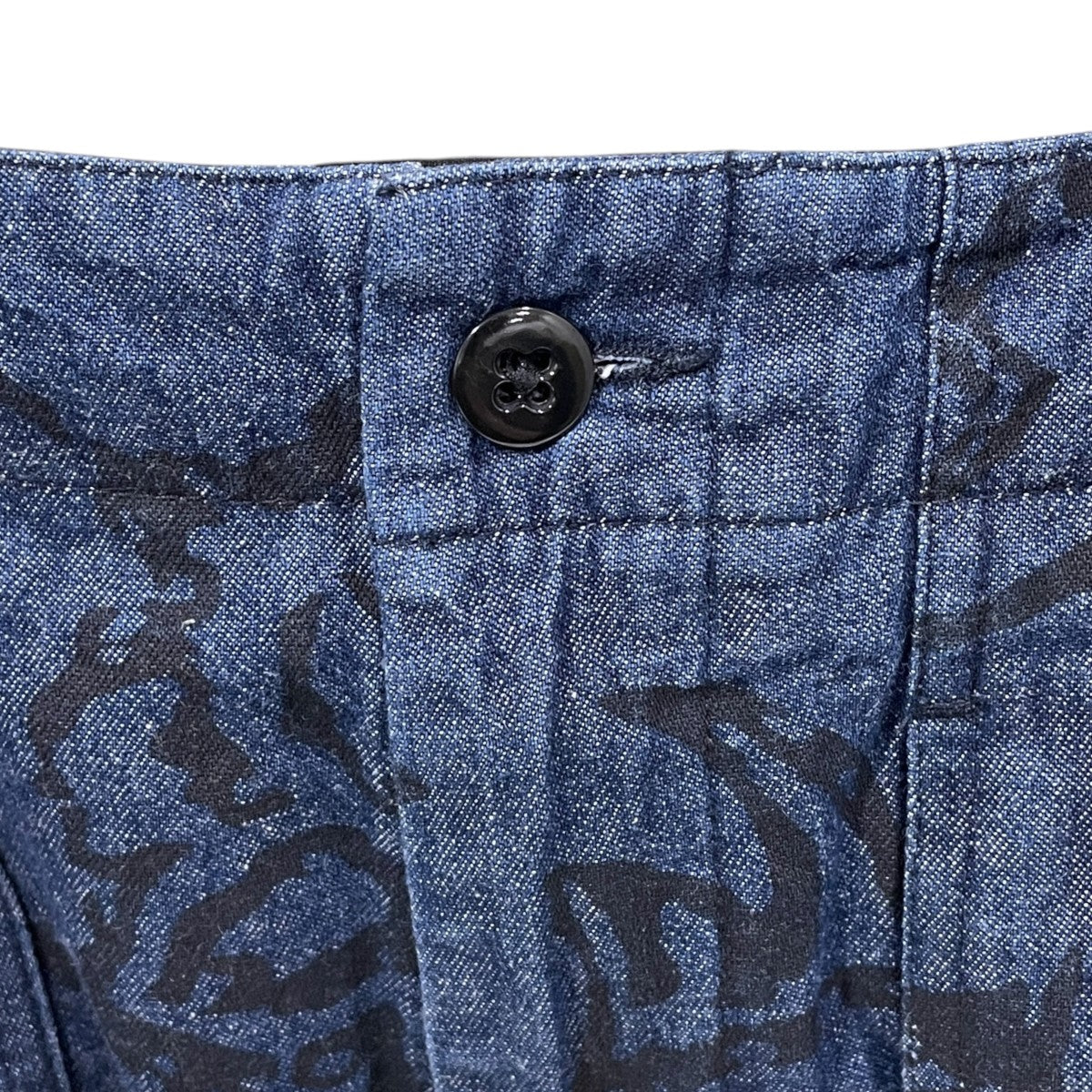 総柄デニムパンツ Fatigue Pant 6．5oz Flat Twill (Floral Paisley Print) ファティーグパンツ フラットツイル（フローラルペイズリープリント）