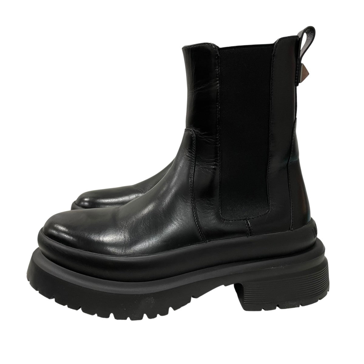 VALENTINO GARAVANI ロッグスタッズ アンクルブーツショートブーツT1G06Y2 古着・中古-2枚目のアイテム画像