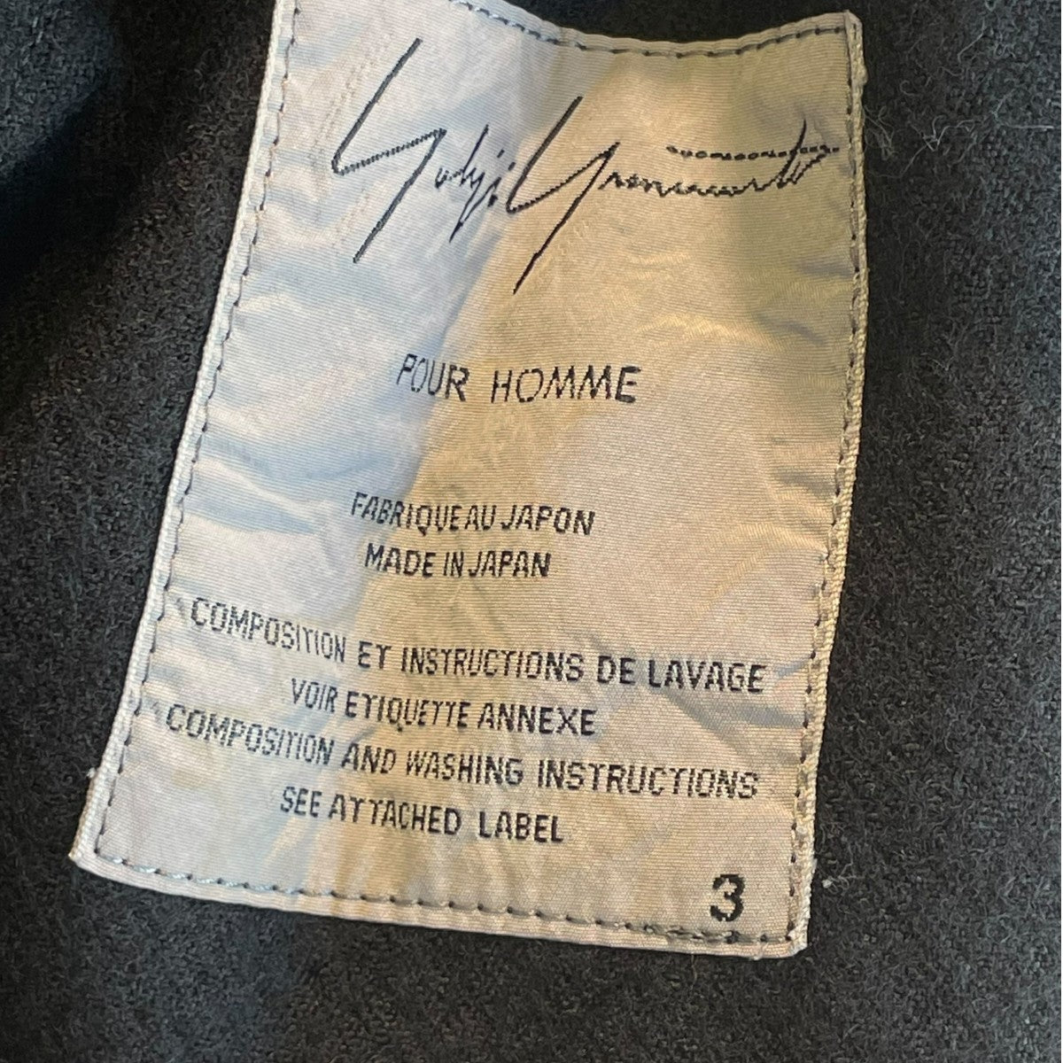 Yohji Yamamoto pour homme 03AWタトゥーライナーモッズコートHU-C18-168 古着・中古-6枚目のアイテム画像