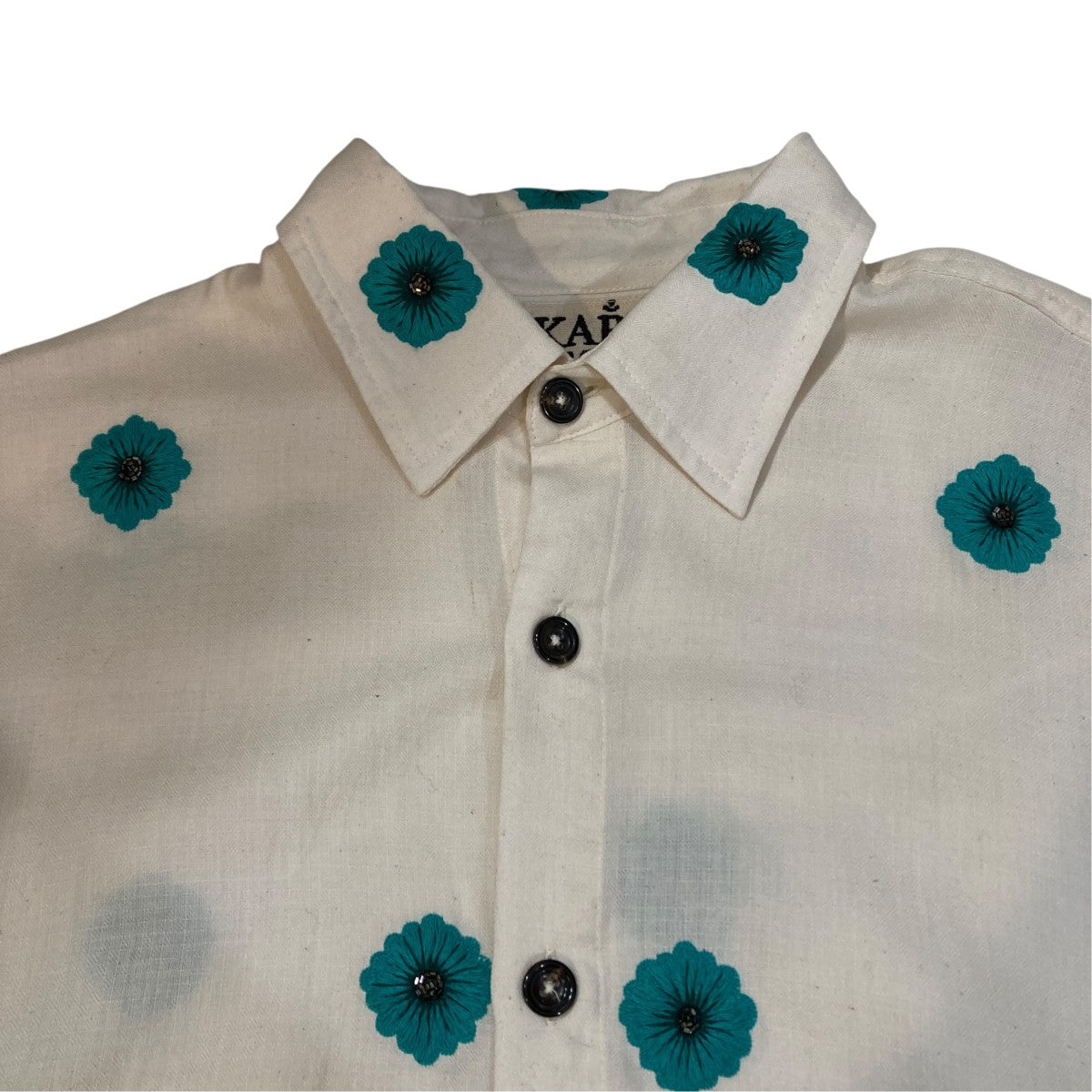 KARTIK RESERCH Hand Multi Embroderd花柄長袖シャツ24-050-310-0001-2-0 古着・中古-3枚目のアイテム画像