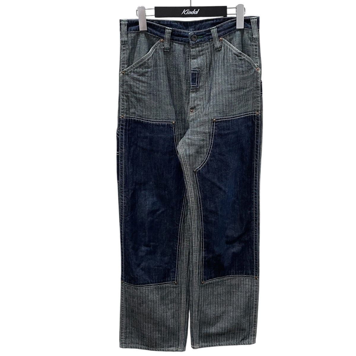 ヘリンボーン 10オンス デニム ツートーン ワークパンツ HERRINGBONE x 10oz DENIM TWO-TONE WORK PANTS SM210WHB