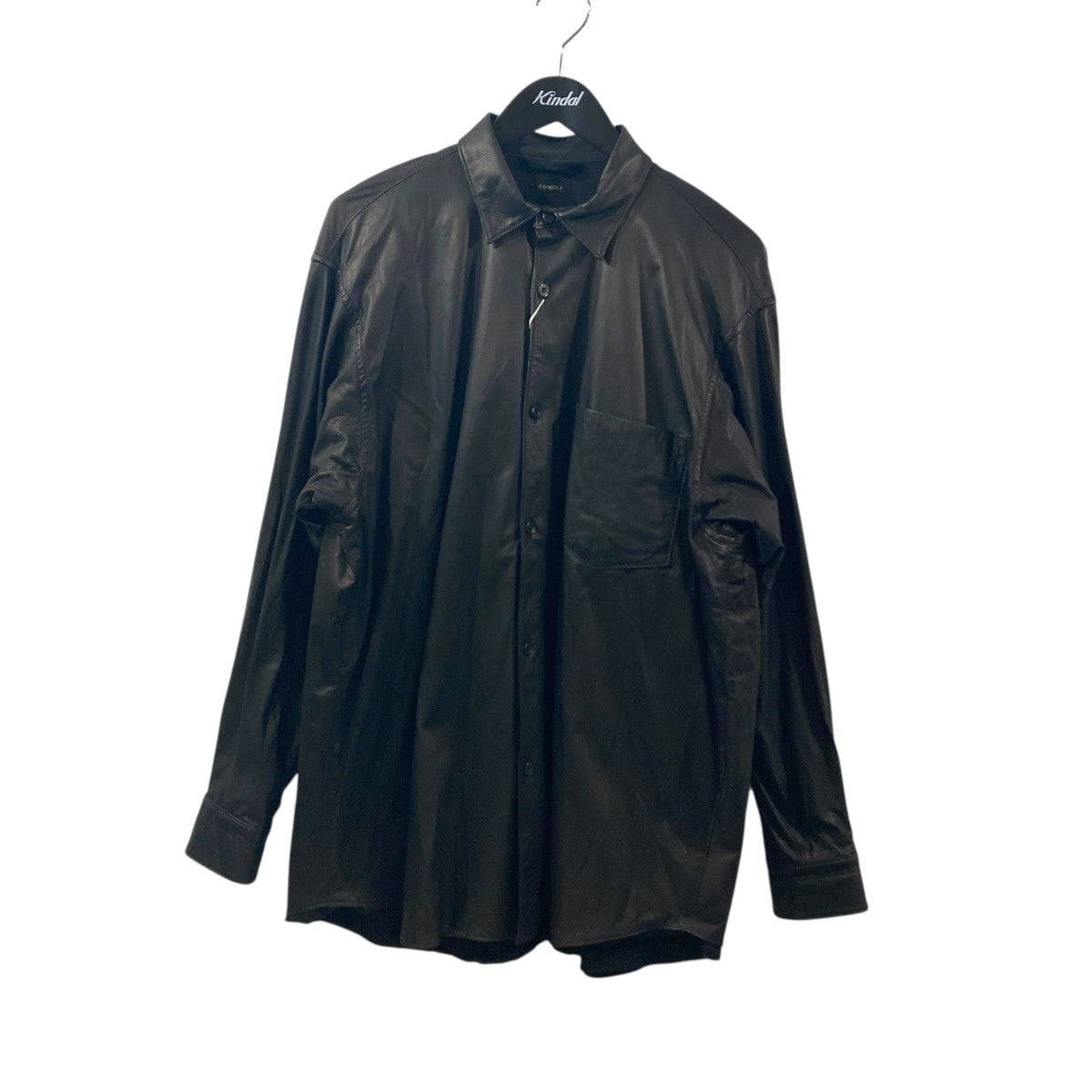 COMOLI LEATHER SHIRT ディアスキンレザーシャツS03-01015 古着・中古-1枚目のアイテム画像