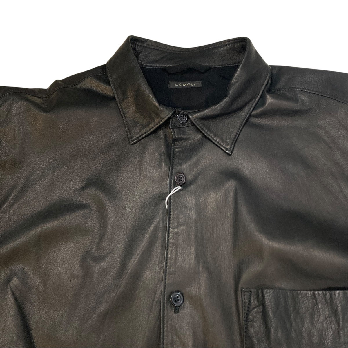 COMOLI LEATHER SHIRT ディアスキンレザーシャツS03-01015 古着・中古-3枚目のアイテム画像