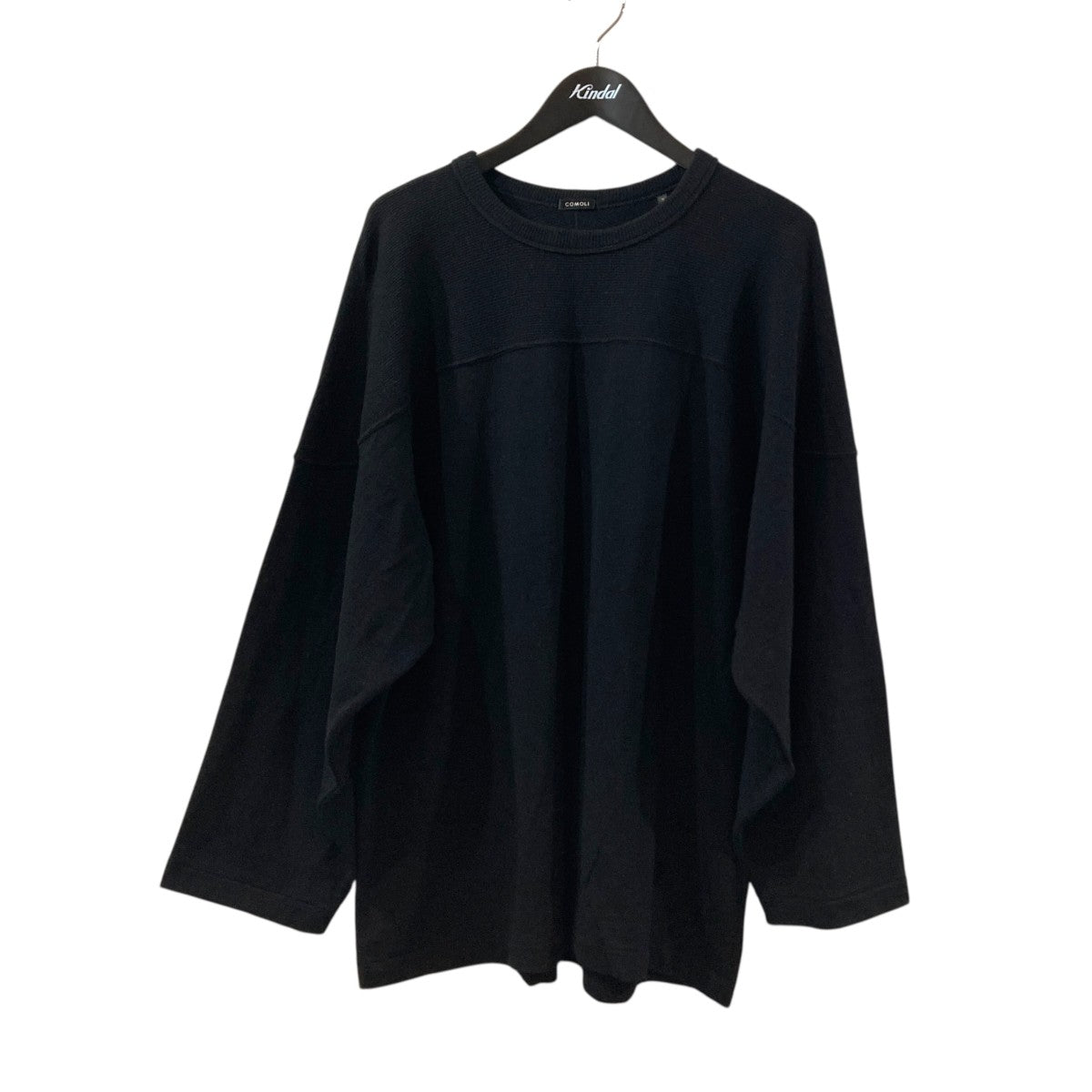 COMOLI ウールフットボールTシャツニットU03-05009 古着・中古-1枚目のアイテム画像
