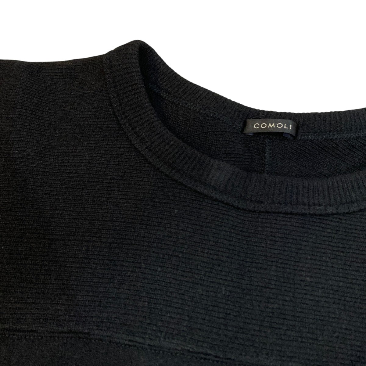 COMOLI ウールフットボールTシャツニットU03-05009 古着・中古-4枚目のアイテム画像