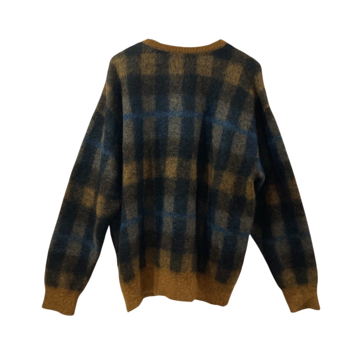 stein KID MOHAIR CARDIGANチェックカーディガンST.380-2 古着・中古-2枚目のアイテム画像