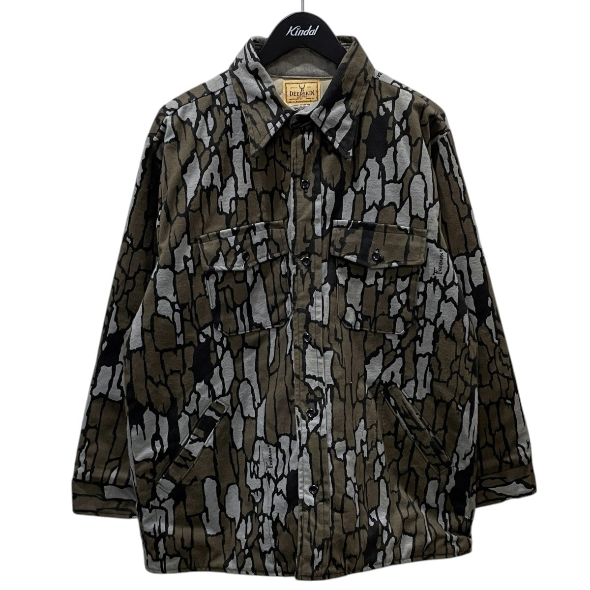 DEERSKIN カモフラ柄シャモアクロスシャツジャケット 古着・中古-1枚目のアイテム画像
