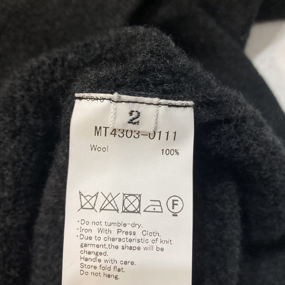 SUPER 160s P O HOODIE ニットパーカー MT4303-0111