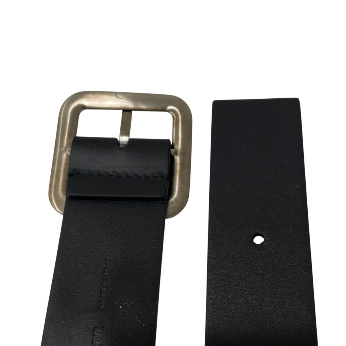 JIL SANDER FLAT SQUARE BELT LSレザーベルトJ25TP0008 古着・中古-4枚目のアイテム画像