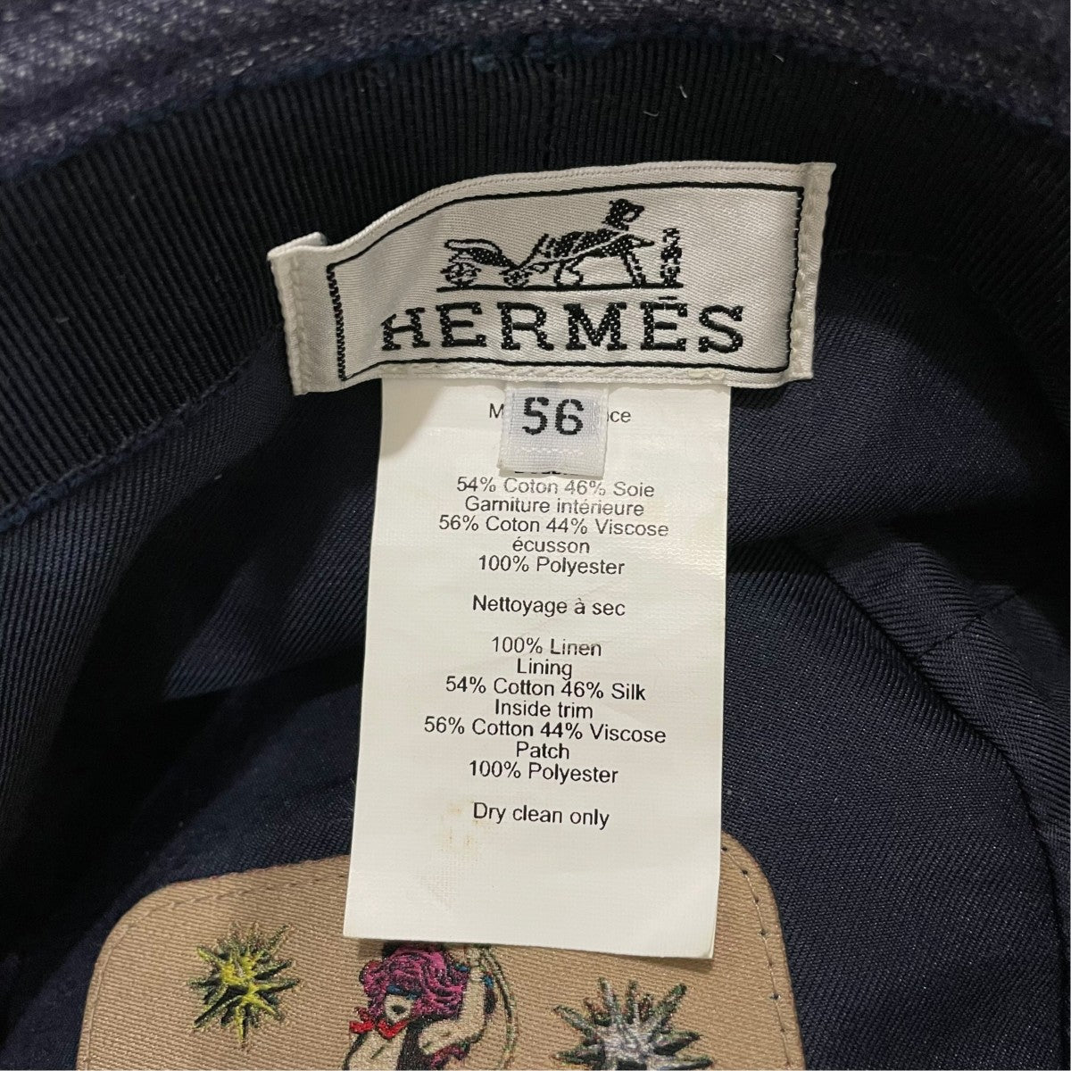 HERMES バケットハット 古着・中古-5枚目のアイテム画像