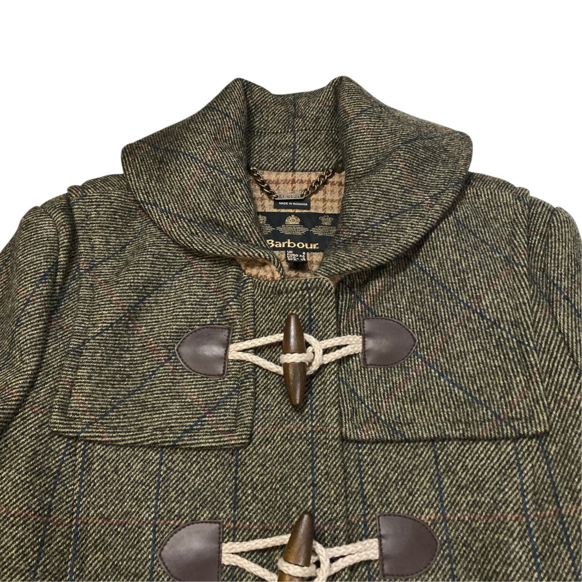 Barbour チェックショートダッフルコート1302251 古着・中古-3枚目のアイテム画像