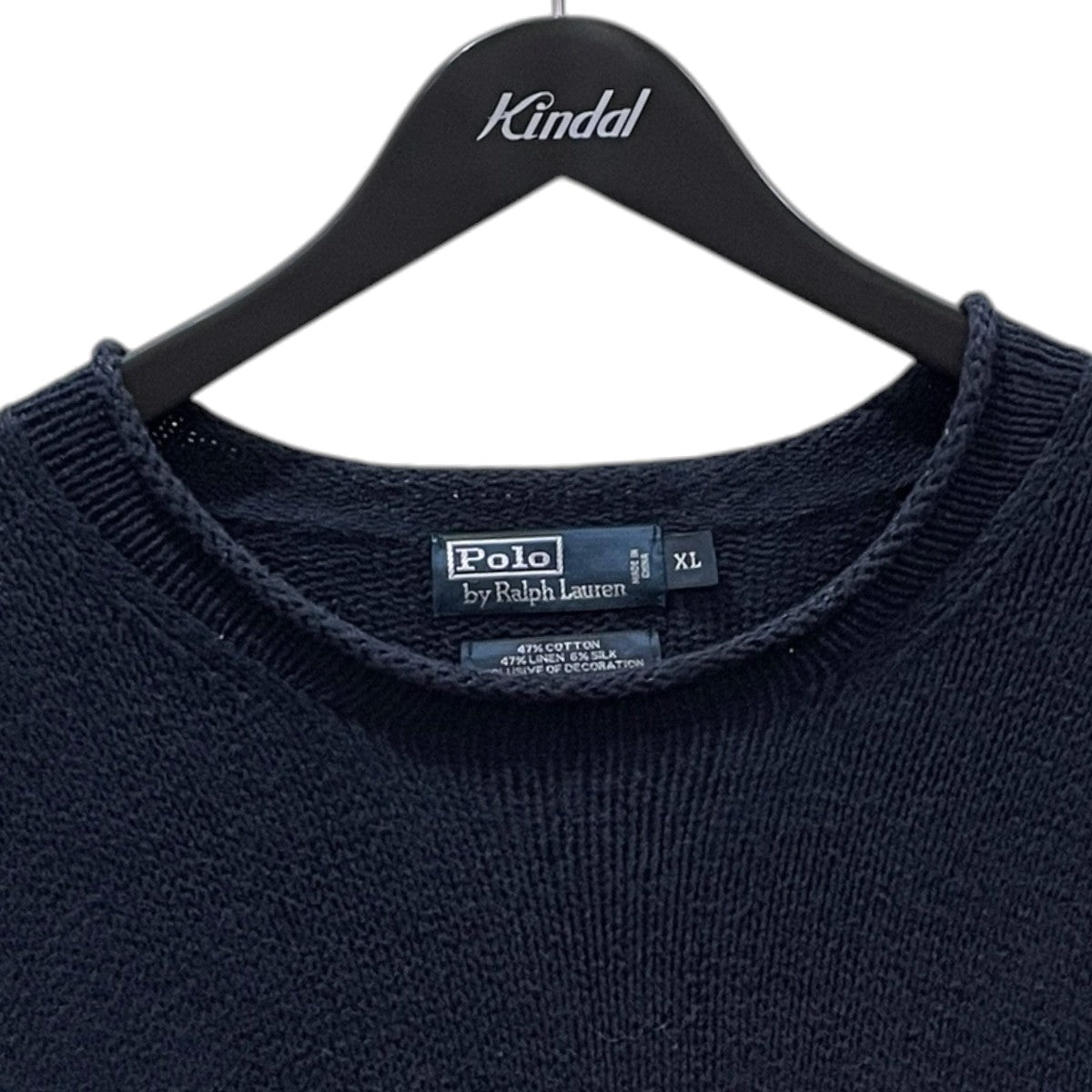 POLO RALPH LAUREN 90s フラッグコットンリネンシルクセーター Flag Cotton-Linen-Silk Sweater 古着・中古-3枚目のアイテム画像