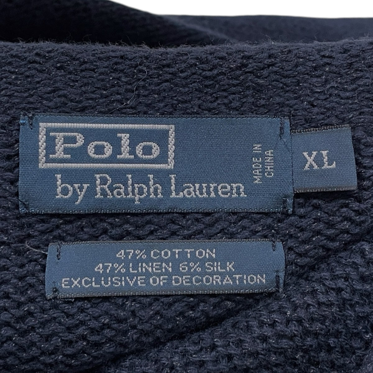 POLO RALPH LAUREN 90s フラッグコットンリネンシルクセーター Flag Cotton-Linen-Silk Sweater 古着・中古-6枚目のアイテム画像
