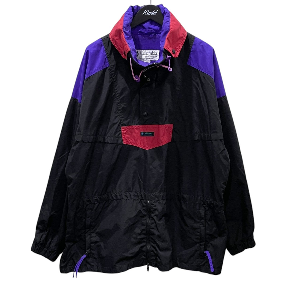 Columbia 90ｓ アノラックパーカー Colorblock Anorak Jacket カラーブロックアノラックジャケット SM 3140 古着・中古-1枚目のアイテム画像