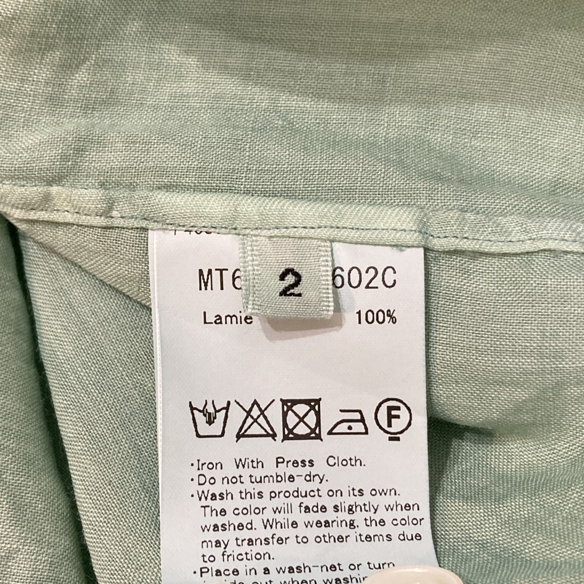 26SSSHORT POINT RAMIE SHIRTS長袖シャツMT6103-0602C